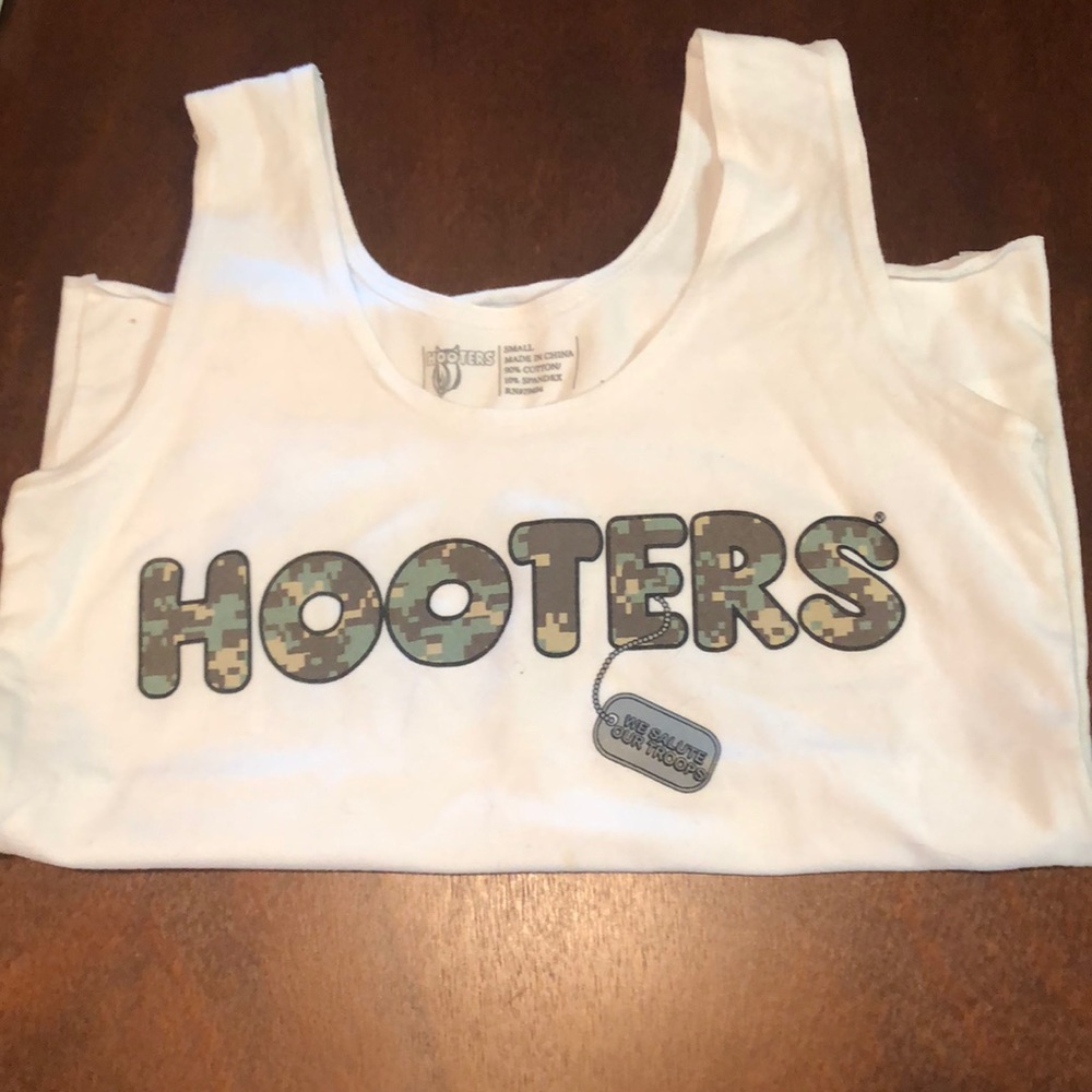 Camo hooters top